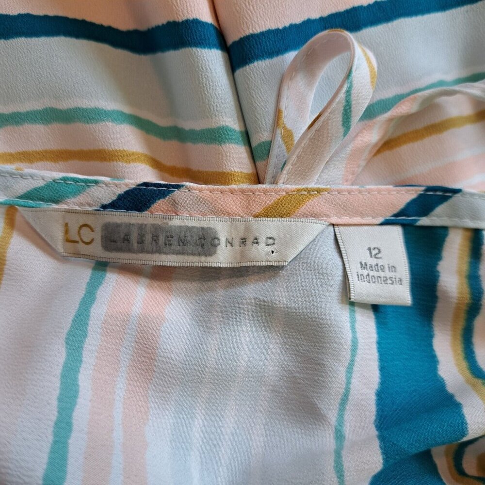 Lauren Conrad Striped Mid Dress Women's Size 12 - Picture 9 of 10
